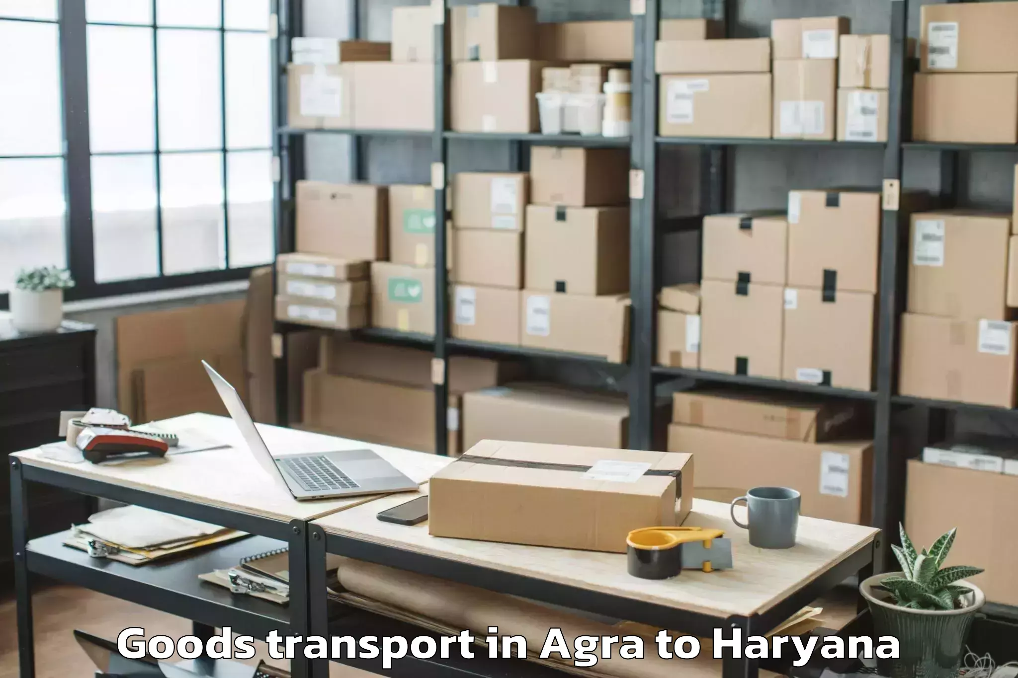 Get Agra to Pdm University Bahadurgarh Goods Transport